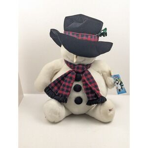 VTG‎ 1997 Snowden Ice Skating Snowman Plush Dayton Hudson Corp With Tags